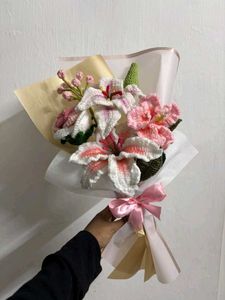 Handmade Crocheted Flower Bouquet