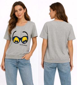 Grey Graphic Print T-Shirt