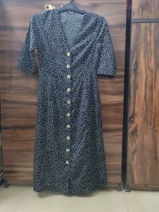 Cute Polka Dot Midi Dress