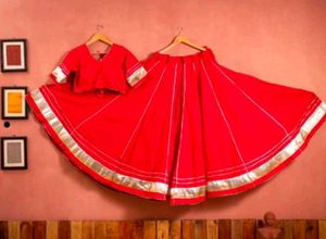 Vibrant Red Lehenga Choli Set