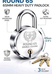 Harrison Round 65 Double Locking Padlock