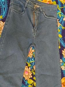 Stylish Blue Denim Flared Jeans