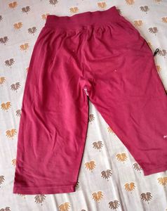 Maroon Capri Pants