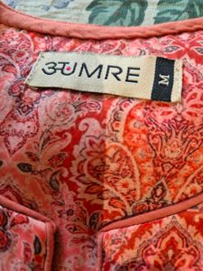 Printed silk mix kurta