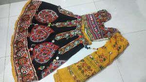 garba dress black colour teenagers girl