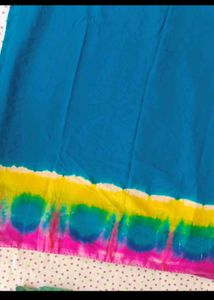 Vibrant Tie-Dye Saree