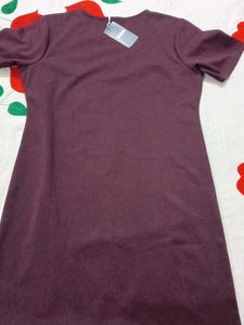 Solid Color Short Sleeve Dress