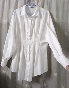 SHEIN Corset Waist Shirt Dress