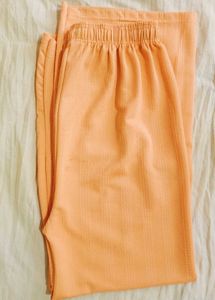 Fluorescent orange pants