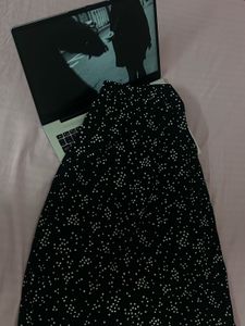 Stylish Black &amp; White Polka Dot Midi Dress