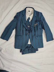Teal Blue Regal Blazer Suit Set