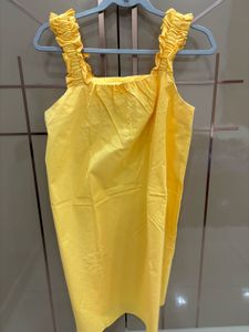 Large Size Sunny Yellow A-Line Midi Dress