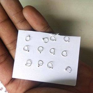 92.5 Pure Silver Dimond Nose/Ear Earings1 pair