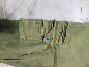 Olive Green Cargo Joggers