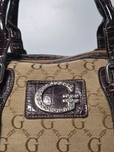 Y2K Guess inspired Monogram Barrel Bag
