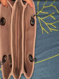 Stylish Beige Textured Handbag