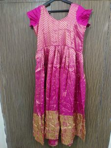 Pink &amp; Gold Ethnic Dress