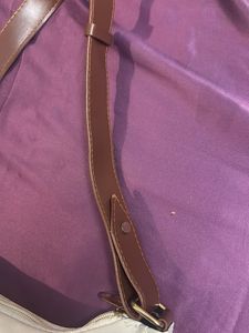 White Leather Shoulder Bag