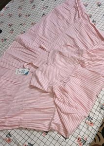 Pink Stripe Cotton Maxi Dress 🌸