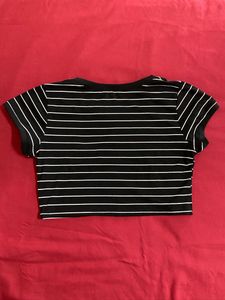 Black Striped Top
