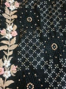 Elegant Black Embellished Kurta Set not used at al