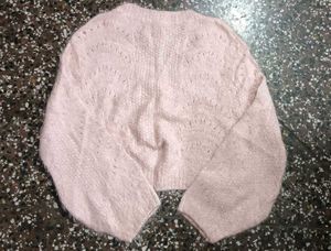 Soft Pink  V-Neck Sweater