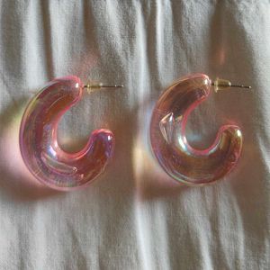 Chic Transparent Hoop Earrings