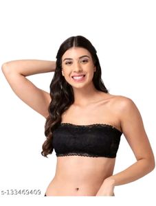 Lace Strapless Tube Bra