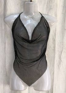 Sheer Black Halter Neck top