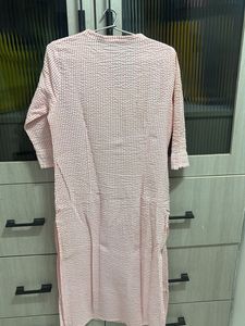 Pink Striped Kurta