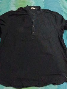Men's Short kurta black