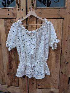 Off-Shoulder Lace Top