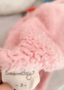 Cute Pink Fleece Baby Romper