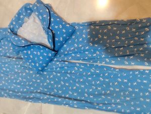 Cute Blue XOXO Pajama Set