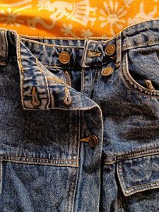 Blue Denim Cargo Skorts