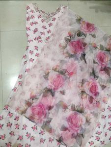 Floral Anarkali Suit
