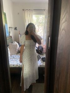 Puff Sleeve Floral Dress