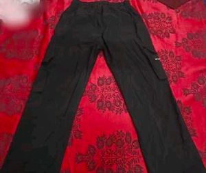 Maroon/Black Cargo Pants