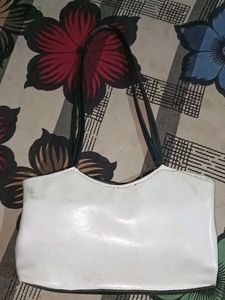 2 HandBags( White And Orange)