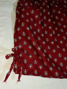 Cute Red Printed Shorts