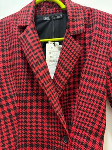 ZARA Houndstooth Blazer Dress with inbuilt skort.