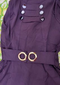 Wine Colour One Piece