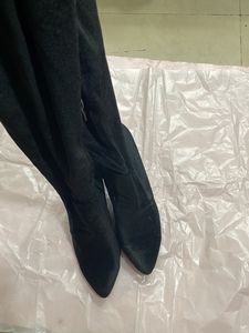 Knee Rise Boots Velvet
