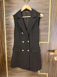 Sleeveless Double Breasted Blazer Dress