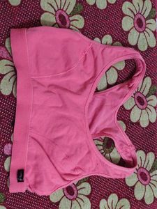 Pink Sports Bra