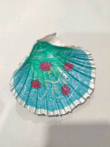Lotus seashell trinket tray