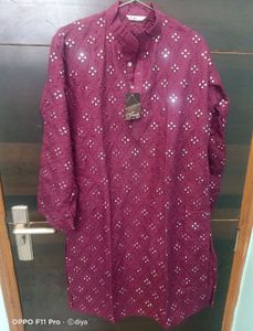 Purple Kurta For Men