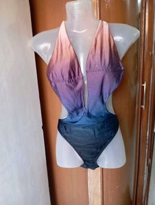 Stylish Ombre One-Piece Swimsuit