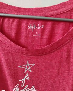 STYLE &amp; CO.'S BRAND NEW CASUAL  LIGHT PINK T-SHIRT