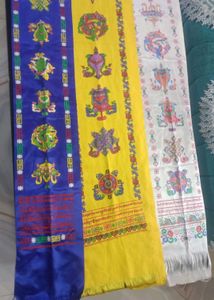 Traditional Tibetan Scarf Pack Of 5